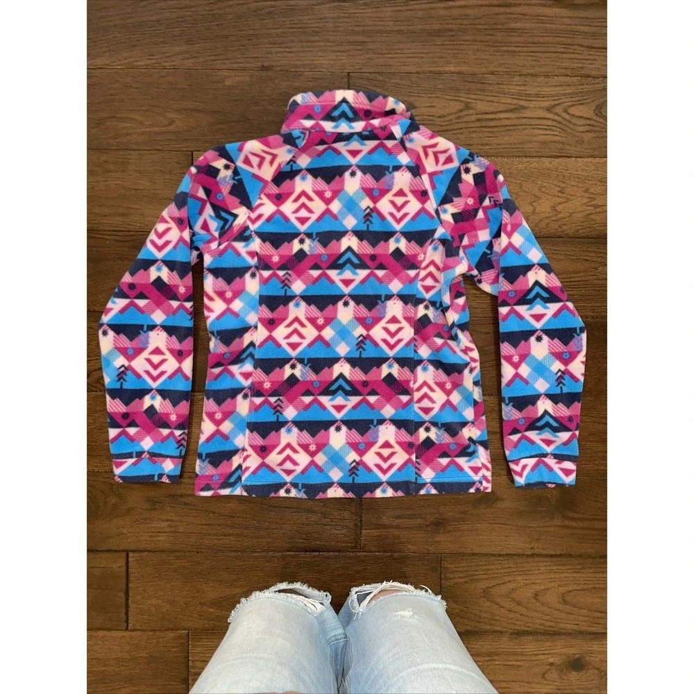 Girls Columbia West Bend Printed Fleece Jacket Size Large 14/16‎